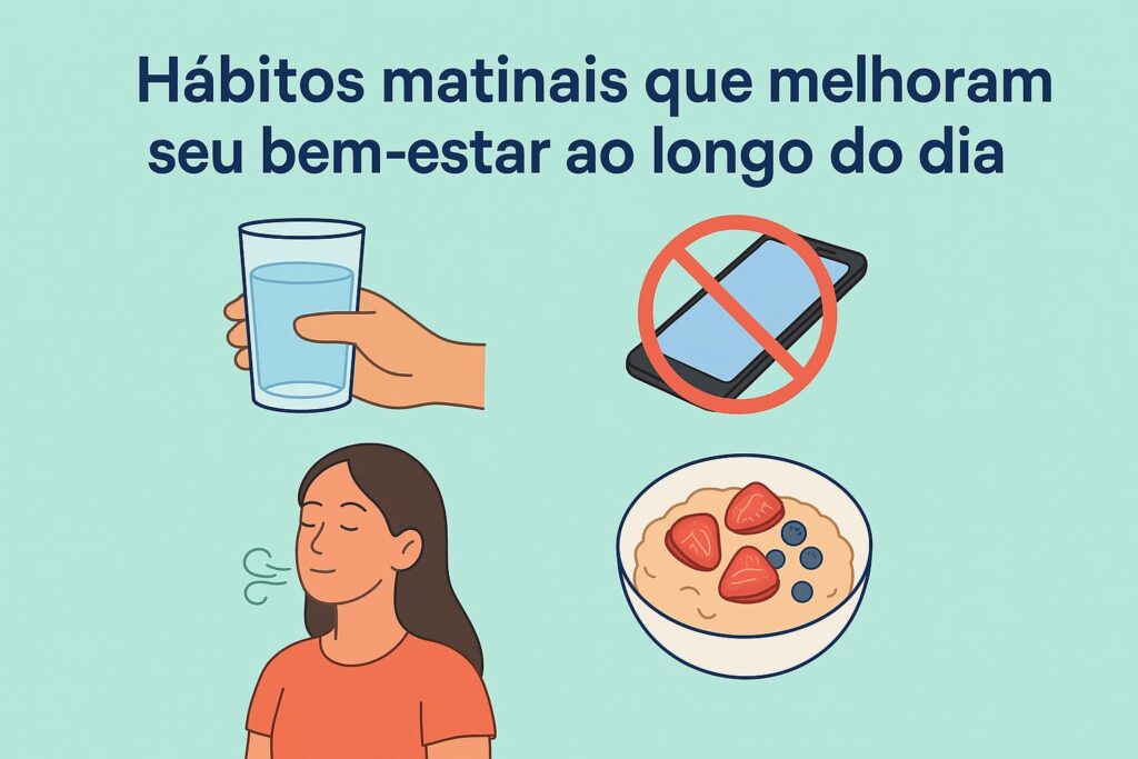 Habitos matinais que melhoram bem estar