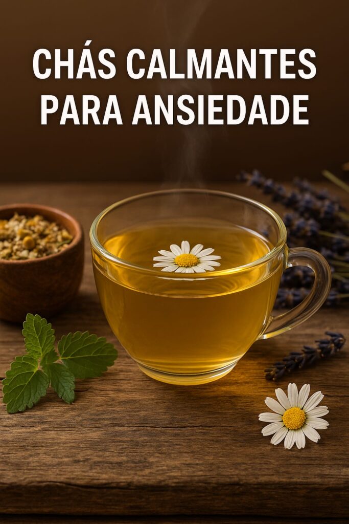 chás calmantes para ansiedade